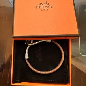 Hermes leather bracelet